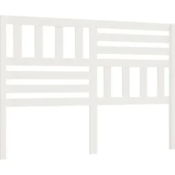 Vidaxl Tête de lit Blanc, 146x4x100 cm Bois massif de pin