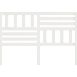 Vidaxl Tête de lit Blanc, 146x4x100 cm Bois massif de pin