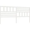 Vidaxl Tête de lit Blanc, 206x4x100 cm Bois massif de pin