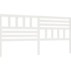 Vidaxl Tête de lit Blanc, 206x4x100 cm Bois massif de pin