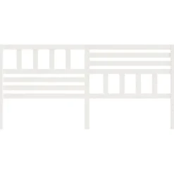 Vidaxl Tête de lit Blanc, 206x4x100 cm Bois massif de pin