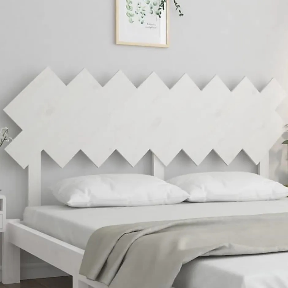 Vidaxl Tête de lit Blanc 159,5x3x80,5 cm Bois massif de pin 819231 Discount