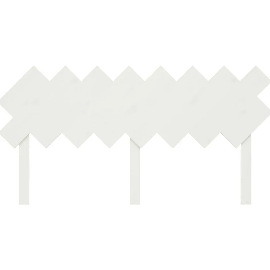 Vidaxl Tête de lit Blanc 159,5x3x80,5 cm Bois massif de pin 819231 Discount