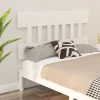 Vidaxl Tête de lit Blanc 203,5x3x81 cm Bois massif de pin 819141