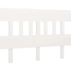 Vidaxl Tête de lit Blanc 203,5x3x81 cm Bois massif de pin 819141