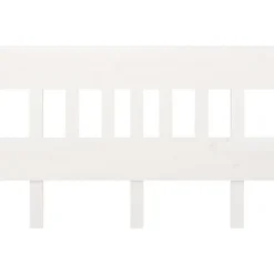 Vidaxl Tête de lit Blanc 203,5x3x81 cm Bois massif de pin 819141