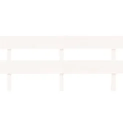 Vidaxl Tête de lit Blanc 204x3x81 cm Bois massif de pin 819091