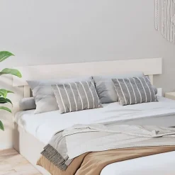Vidaxl Tête de lit Blanc 204x3x81 cm Bois massif de pin 819091