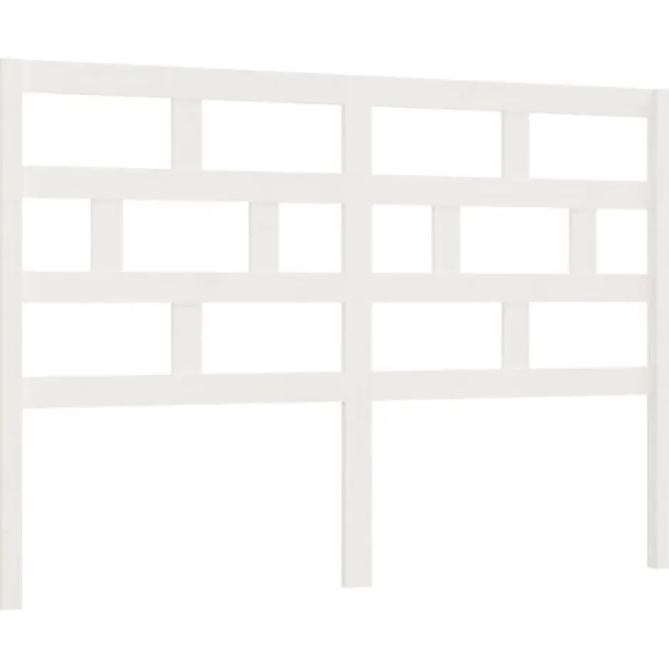 Vidaxl Tête de lit Blanc 146x4x100 cm Bois massif de pin New
