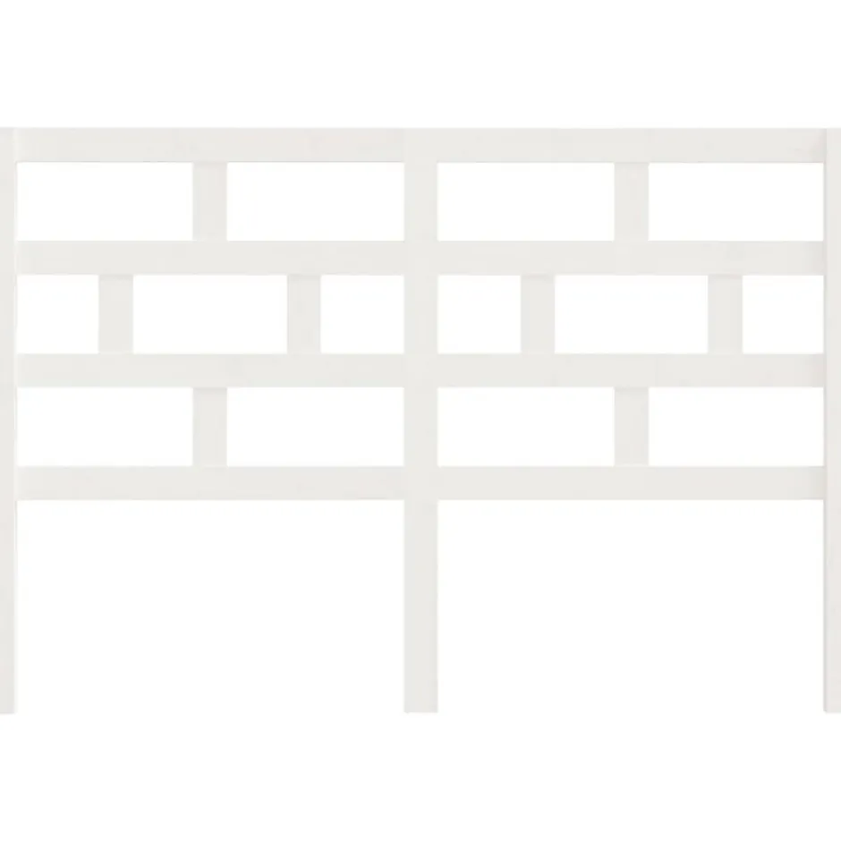 Vidaxl Tête de lit Blanc 146x4x100 cm Bois massif de pin New
