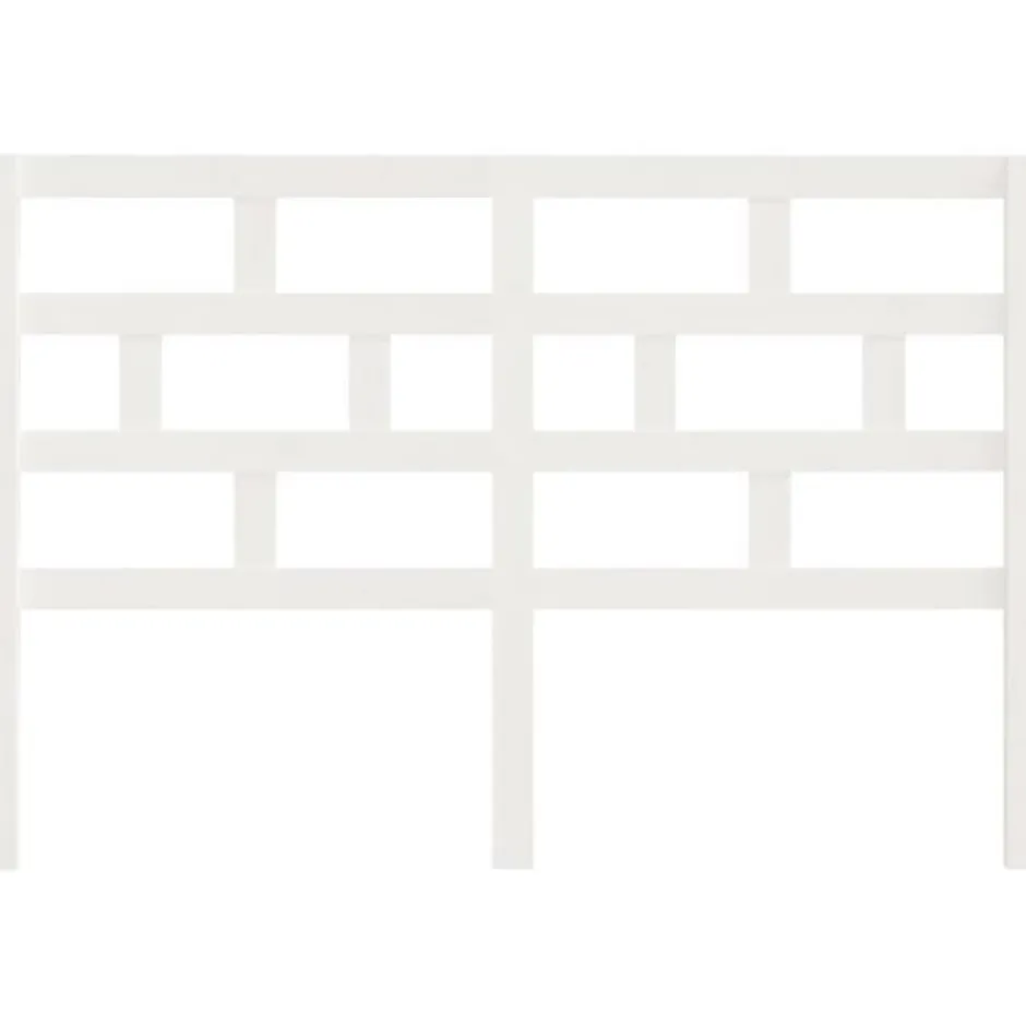 Vidaxl Tête de lit Blanc 146x4x100 cm Bois massif de pin New
