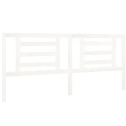 Vidaxl Tête de lit Blanc 206x4x100 cm Bois de pin massif 818841