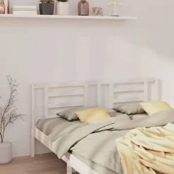 Vidaxl Tête de lit Blanc 206x4x100 cm Bois de pin massif 818841
