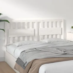 Vidaxl Tête de lit Blanc 155,5x4x100 cm Bois massif de pin 818576 Clearance
