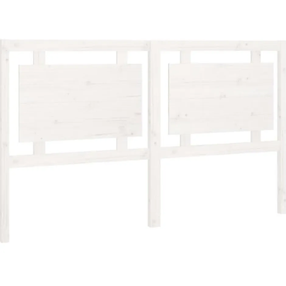 Vidaxl Tête de lit Blanc 165,5x4x100 cm Bois massif de pin 817951
