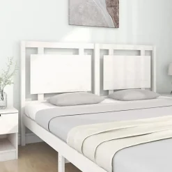 Vidaxl Tête de lit Blanc 165,5x4x100 cm Bois massif de pin 817951