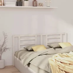 Vidaxl Tête de lit Blanc 166x4x100 cm Bois de pin massif 818831