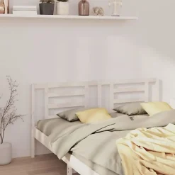 Vidaxl Tête de lit Blanc 166x4x100 cm Bois de pin massif 818831