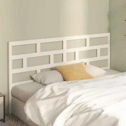 Vidaxl Tête de lit Blanc 206x4x100 cm Bois massif de pin