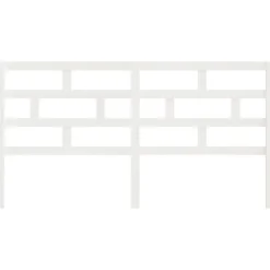 Vidaxl Tête de lit Blanc 206x4x100 cm Bois massif de pin