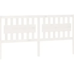 Vidaxl Tête de lit Blanc 185,5x4x100 cm Bois massif de pin 818586
