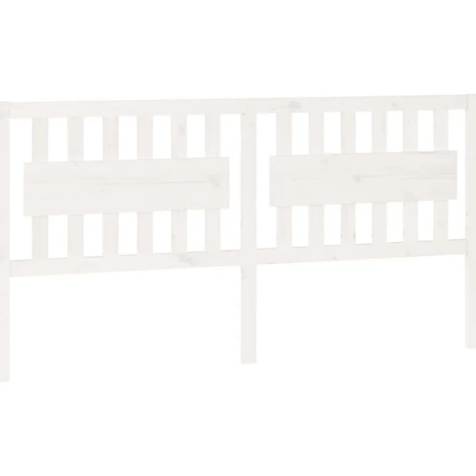 Vidaxl Tête de lit Blanc 185,5x4x100 cm Bois massif de pin 818586