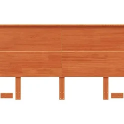 Vidaxl Tête de lit cire marron 120 cm bois massif de pin 844372