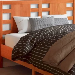 Vidaxl Tête de lit cire marron 135 cm bois massif de pin 844333