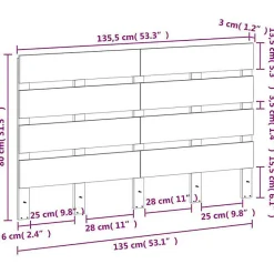 Vidaxl Tête de lit cire marron 180 cm bois massif de pin 844448
