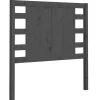 Vidaxl Tête de lit Gris 96x4x100 cm Bois massif de pin 818752