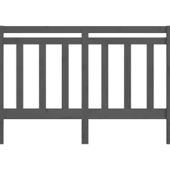 Vidaxl Tête de lit Gris 146x4x100 cm Bois massif de pin 817792 Sale