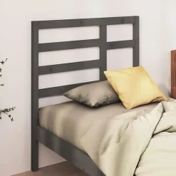 Vidaxl Tête de lit Gris 81x4x104 cm Bois massif de pin 818117 Clearance