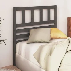 Vidaxl Tête de lit Gris 81x4x100 cm Bois massif de pin
