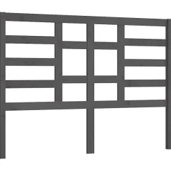 Vidaxl Tête de lit Gris 156x4x104 cm Bois massif de pin 818147