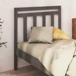 Vidaxl Tête de lit Gris 96x4x100 cm Bois massif de pin 817772