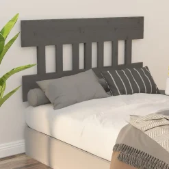Vidaxl Tête de lit Gris 203,5x3x81 cm Bois massif de pin 819142