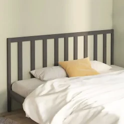 Vidaxl Tête de lit Gris 186x4x100 cm Bois massif de pin 817757