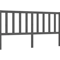 Vidaxl Tête de lit Gris 186x4x100 cm Bois massif de pin 817757