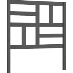 Vidaxl Tête de lit Gris 81x4x104 cm Bois massif de pin 818167 Best