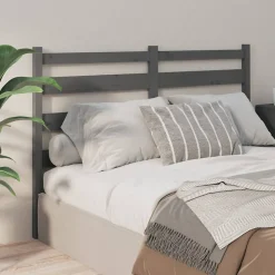 Vidaxl Tête de lit Gris 126x4x100 cm Bois massif de pin 818412 Hot
