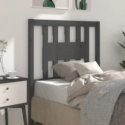 Vidaxl Tête de lit Gris 106x4x100 cm Bois massif de pin 818657