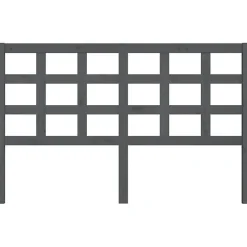 Vidaxl Tête de lit Gris 156x4x100 cm Bois massif de pin 817897 Best