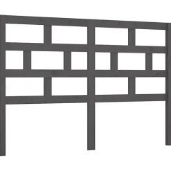 Vidaxl Tête de lit Gris, 166x4x100 cm Bois massif de pin New