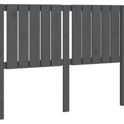 Vidaxl Tête de lit Gris 125,5x4x100 cm Bois massif de pin 818862