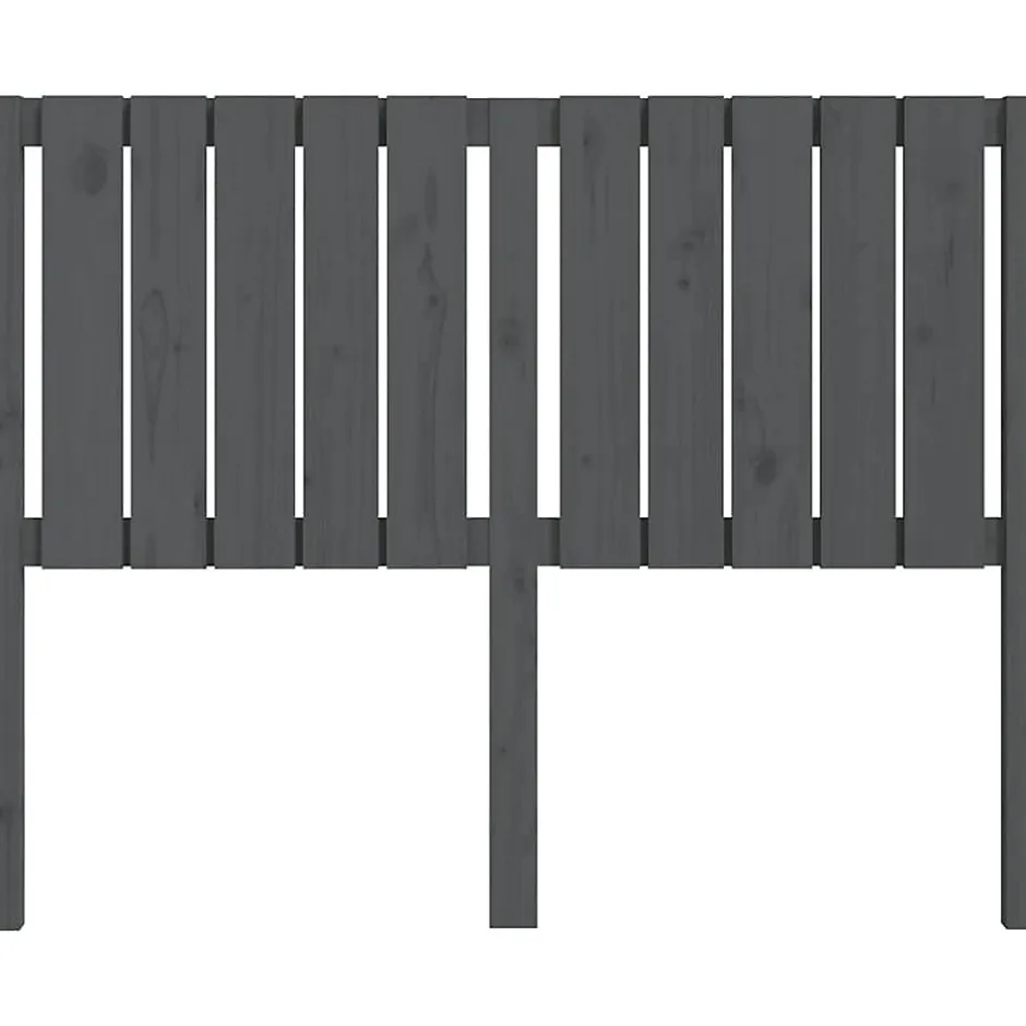 Vidaxl Tête de lit Gris 125,5x4x100 cm Bois massif de pin 818862