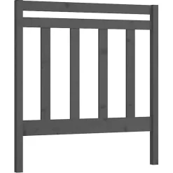 Vidaxl Tête de lit Gris 106x4x100 cm Bois massif de pin 817777