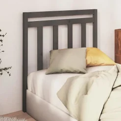 Vidaxl Tête de lit Gris 106x4x100 cm Bois massif de pin 817777