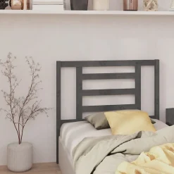Vidaxl Tête de lit Gris 96x4x100 cm Bois massif de pin 818802