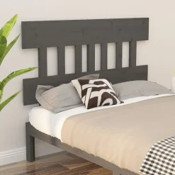 Vidaxl Tête de lit Gris 163,5x3x81 cm Bois massif de pin 819132