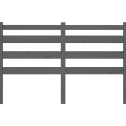 Vidaxl Tête de lit Gris 166x4x100 cm Bois massif de pin 818432